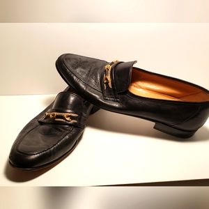 Bally Vintage Black Casual Dress Loafer